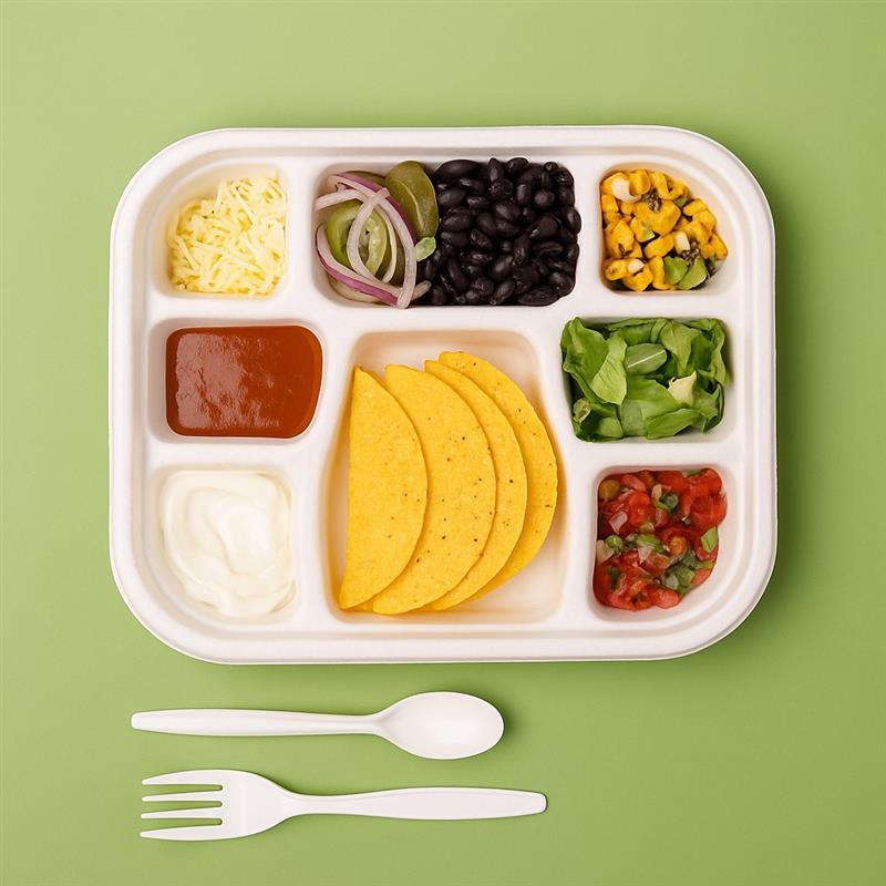 8-CP Kapaklı Yemek Tepsisi