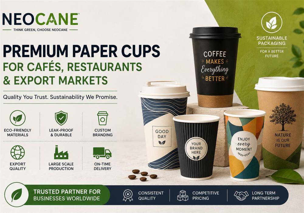Trusted Paper Cup Manufacturer for Cafés, Restaurants & Export Markets